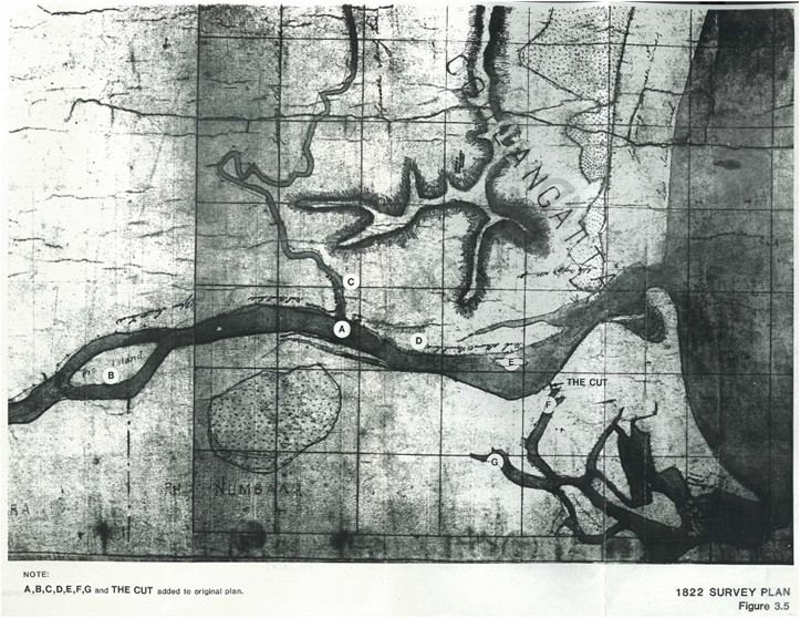 1822 Survey Plan Lower Shoalhaven River Estuary