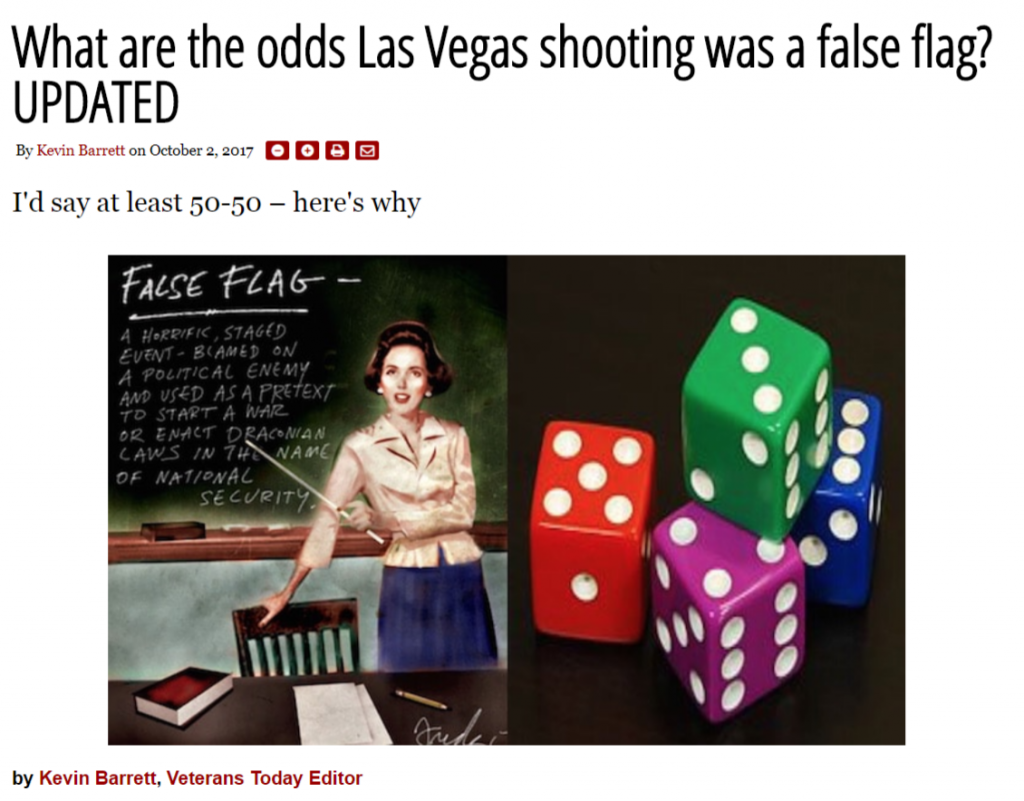 What are the odds Las Vegas shooting was a false flag?