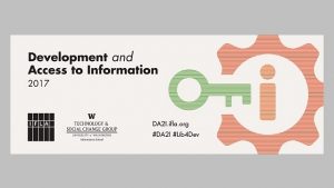 Development and Access to Information (DA2I)