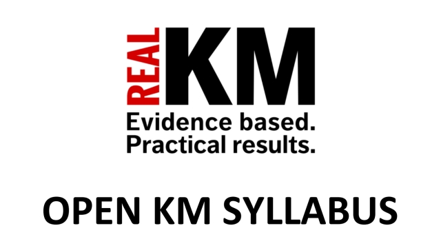 RealKM Open KM Syllabus