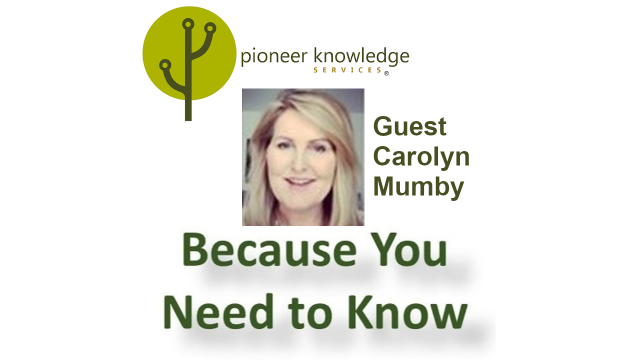 Because You Need to Know – Carolyn Mumby