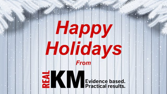 Happy Holidays from RealKM Magazine!