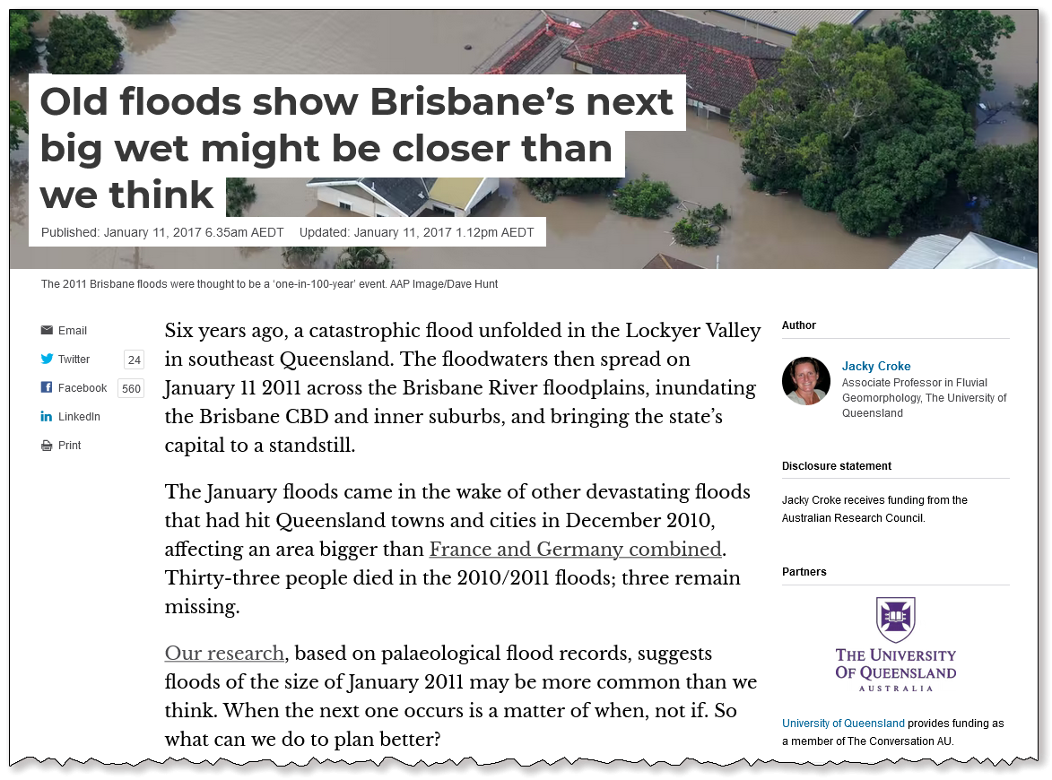Old floods show Brisbane’s next big wet might be closer than we think