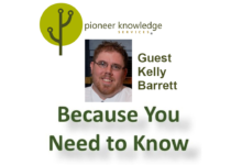 Because You Need to Know – Kelly Barrett