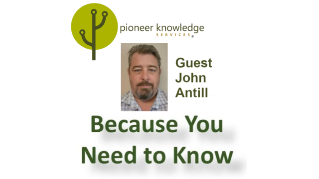 Because You Need to Know – John Antill