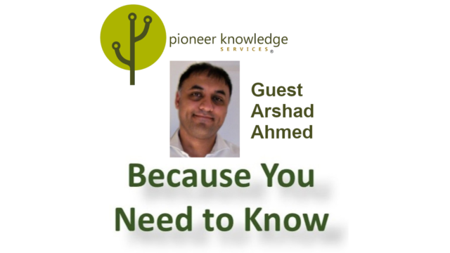 Because You Need to Know – Arshad Ahmed