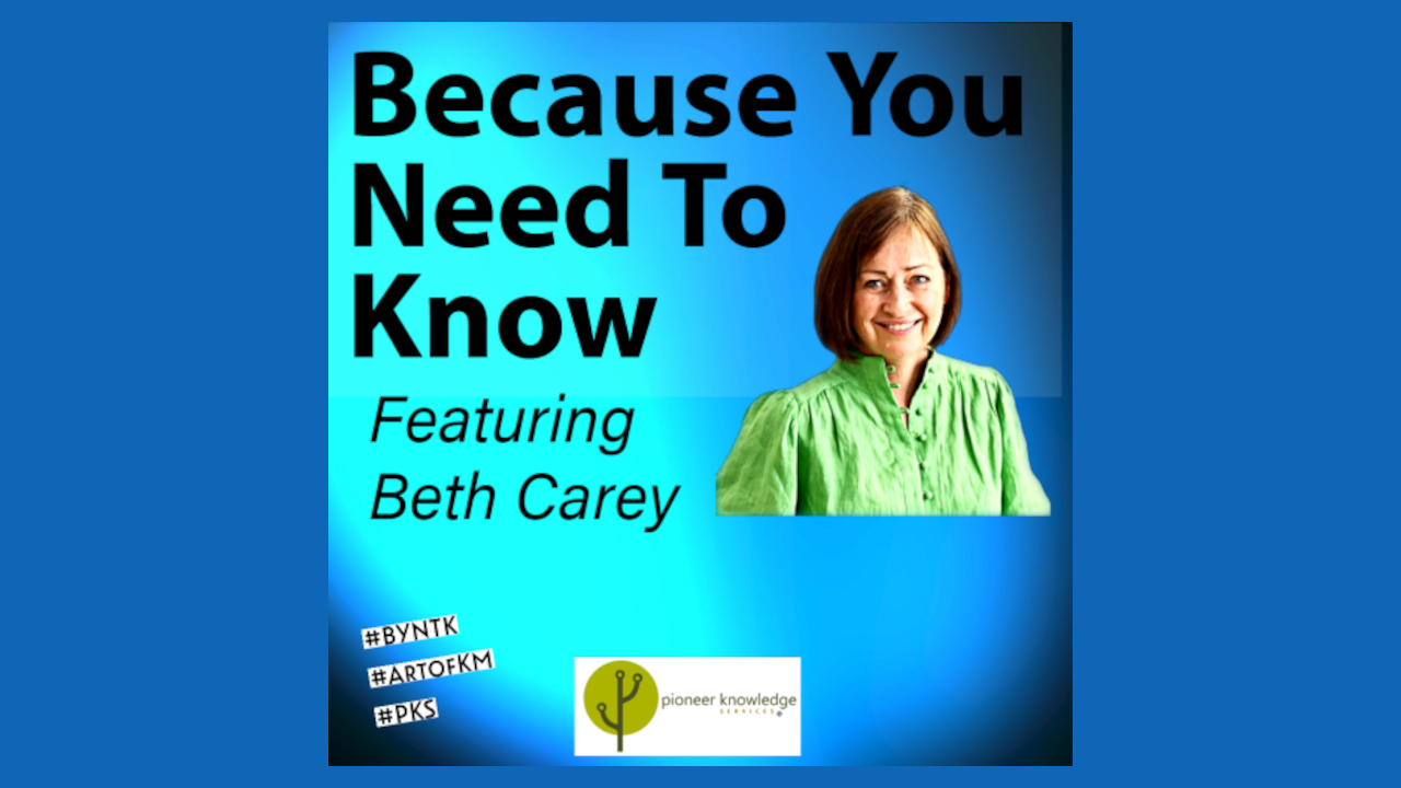 Because You Need to Know – Beth Carey