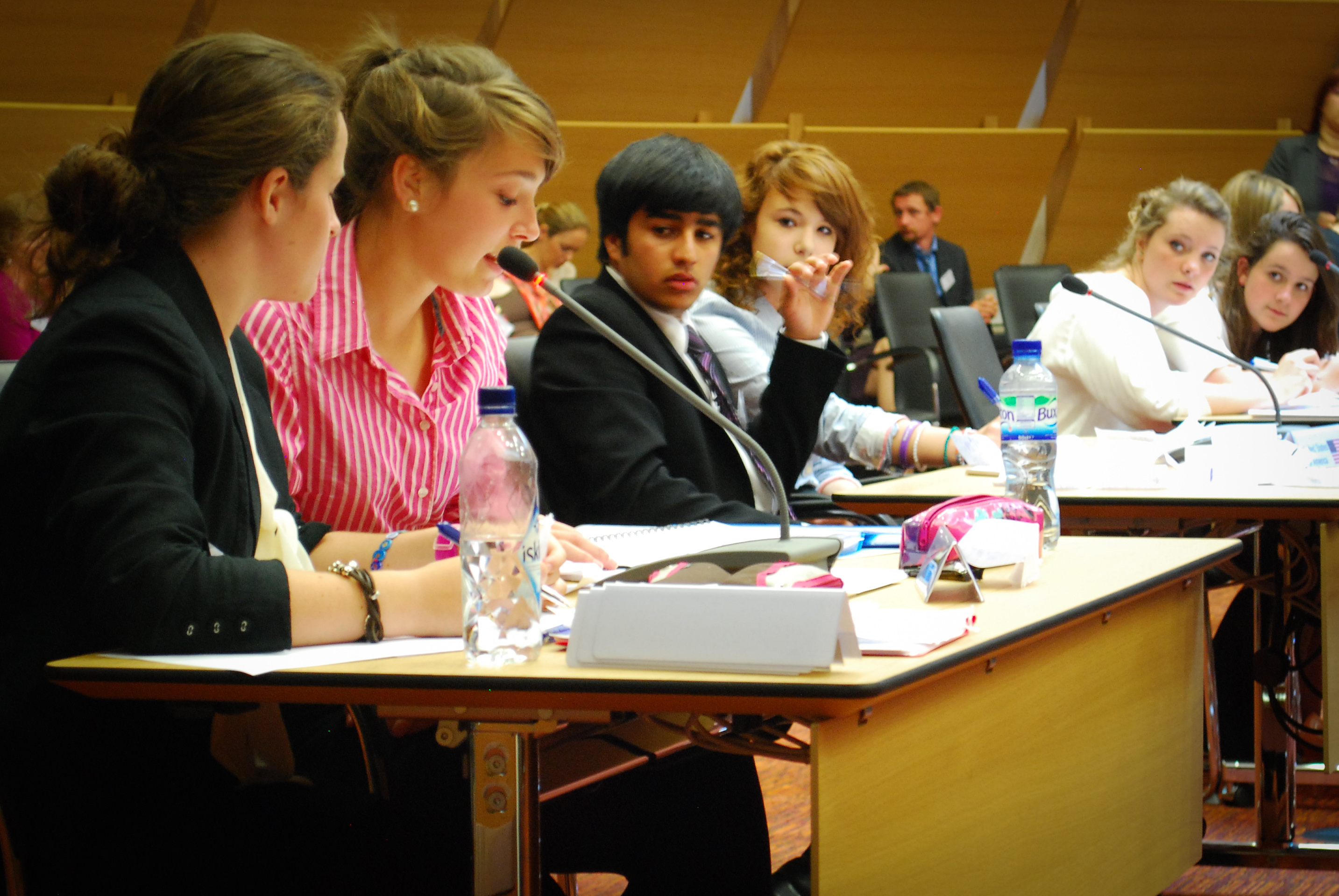 Debating and negotiating issues at a MUN conference