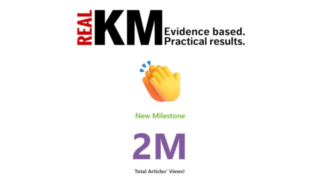 RealKM Magazine 2 million article views