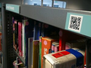 Library QR code station