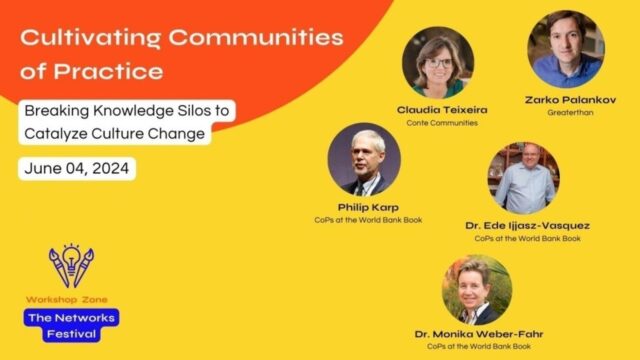KM4Dev Knowledge Café 35: Communities of Practice – Breaking knowledge silos to catalyze culture change and unlock innovation