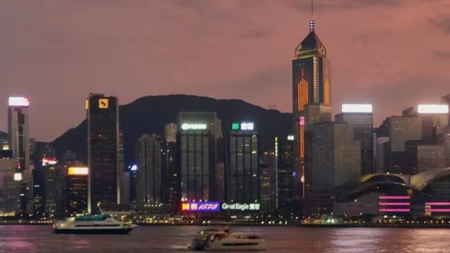 Victoria Harbour and the Hong Kong Island skyline